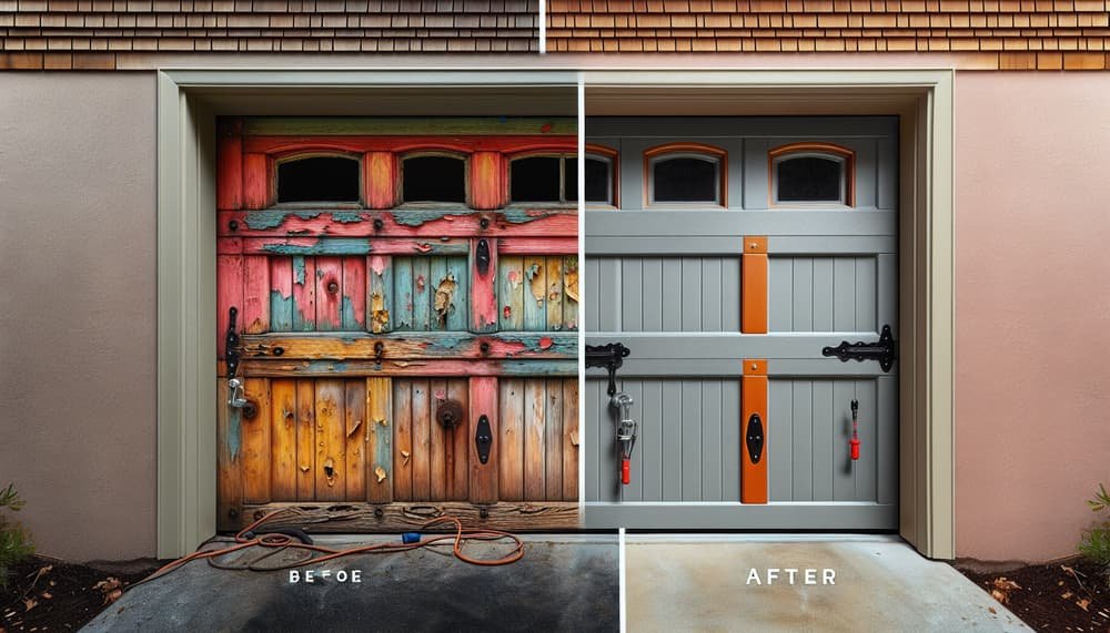 Garage door work in Marshfield
